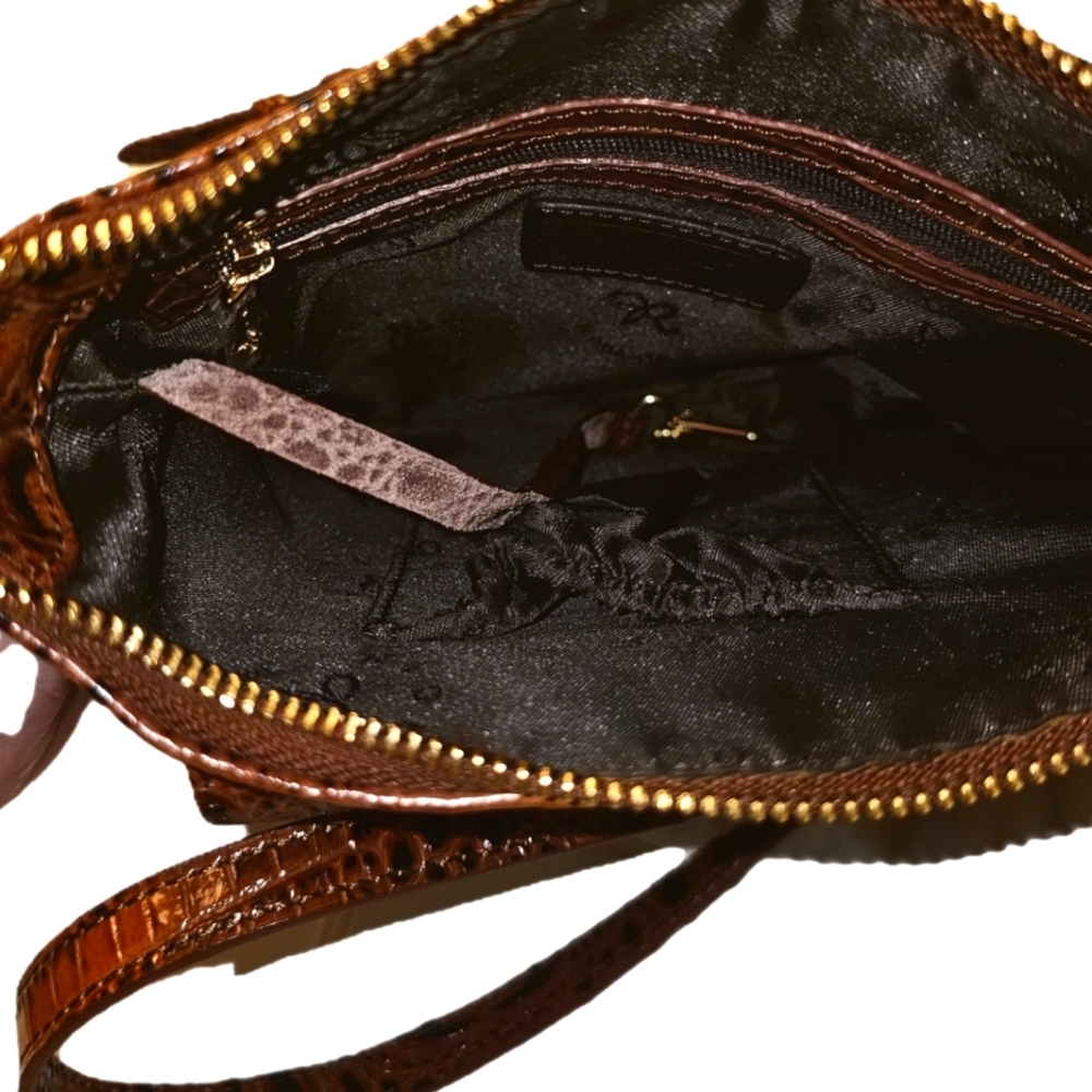 Rioni Leather Croc Embossed Crossbody (Dustbag Included) - Picture 11 of 11